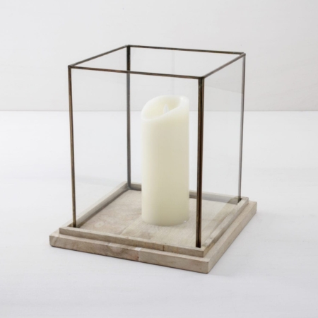 Lantern Ema L | Emma is a lantern for indoors and outdoors. To match the numerous lanterns, we offer deceptively real-looking LED real wax candles, which have to be rented apart. Wind-light Emma is also available in size M. | gotvintage Rental & Event Design