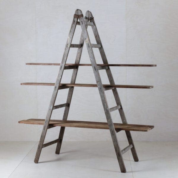 wooden ladder, decoration, shelves rent