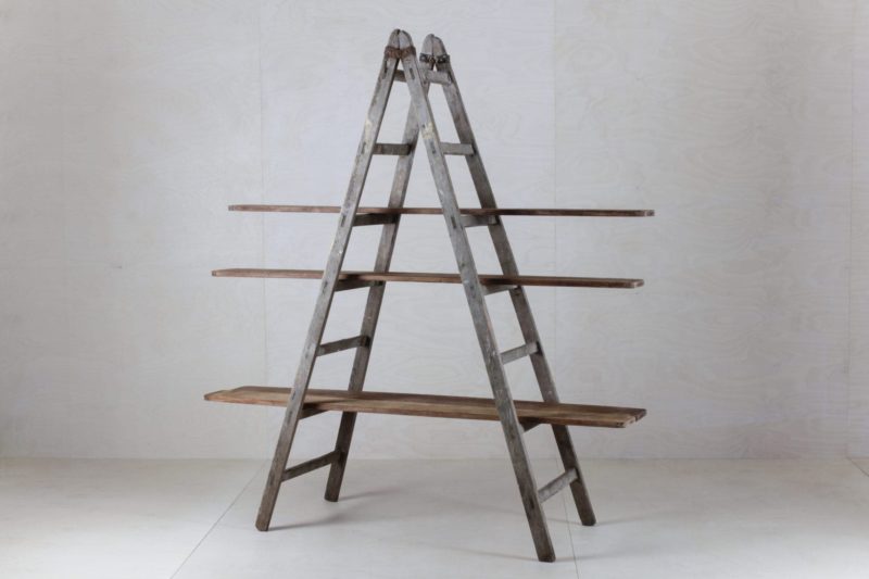 wooden ladder, decoration, shelves rent
