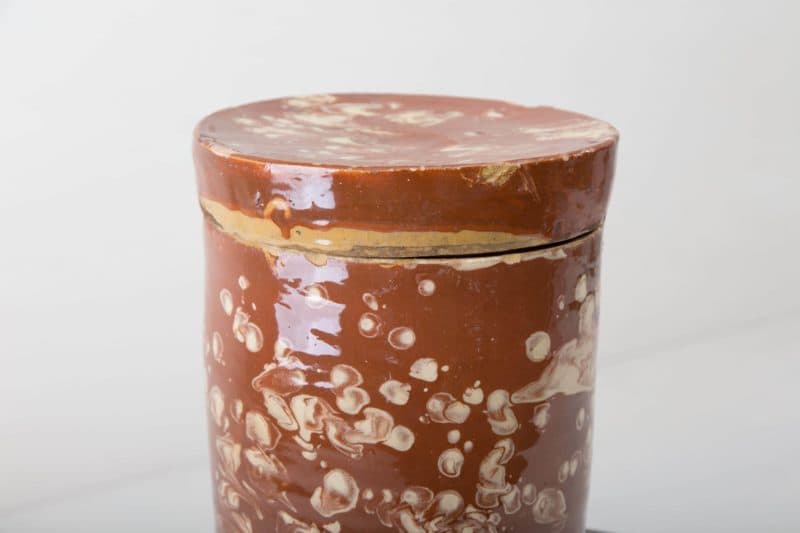  | These special vases of the series Punca are individually and interestingly brownish marbled. Grouped are giving the vases a perfect look for both autumn and summer events. Whether as a vase for a great spring or cornflower bouquet or as a jar for sweets on the buffet, vase Punca is rich in variety.Brown marbled ceramics, the old technique of marble glaze is very popular in southern Italy. The cylindrical storage vessels date from the 1930s and were used to store antipasti or olives. Now we... | 